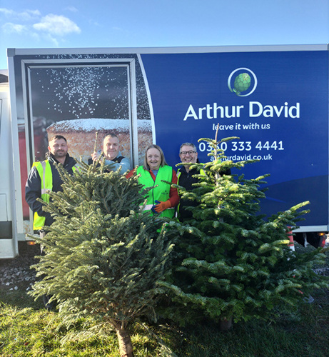 Arthur David team at the Christmas Tree Collection