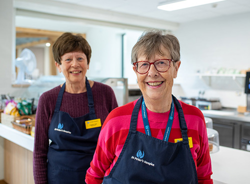 Coffee shop volunteers